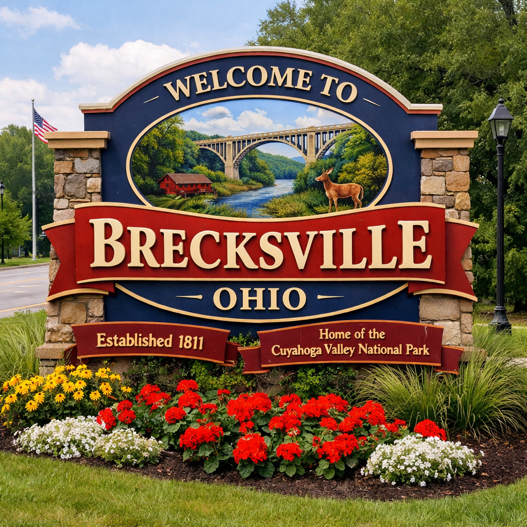 Welcome to Brecksville Ohio Sign-1
