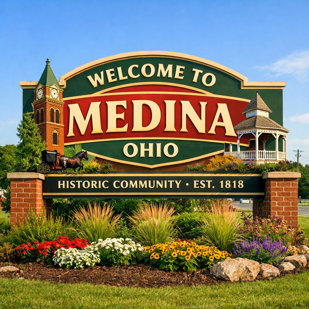 Welcome to Medina Ohio Sign